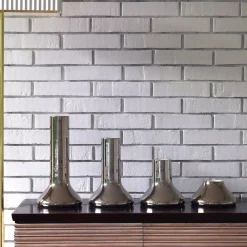 Set di tre vasi in platino Beuta di Corrado Corradi Dell'Acqua