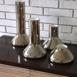 Set di tre vasi in platino Beuta di Corrado Corradi Dell'Acqua