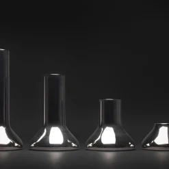 Set di tre vasi in platino Beuta di Corrado Corradi Dell'Acqua