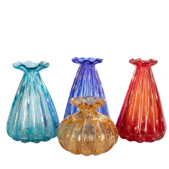 1950 Set di 4 vasi a balze policromi
