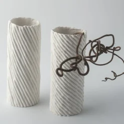 Set di 2 Vasi Decorativi Paesaggio 13 di Nino Basso