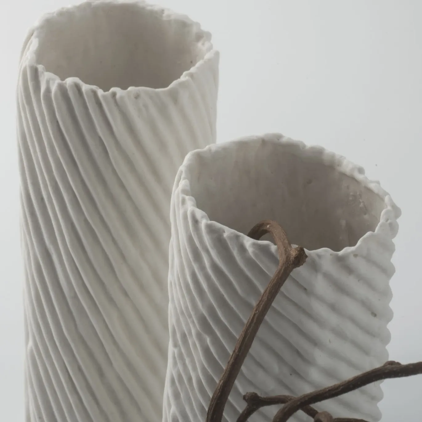 Set di 2 Vasi Decorativi Paesaggio 13 di Nino Basso
