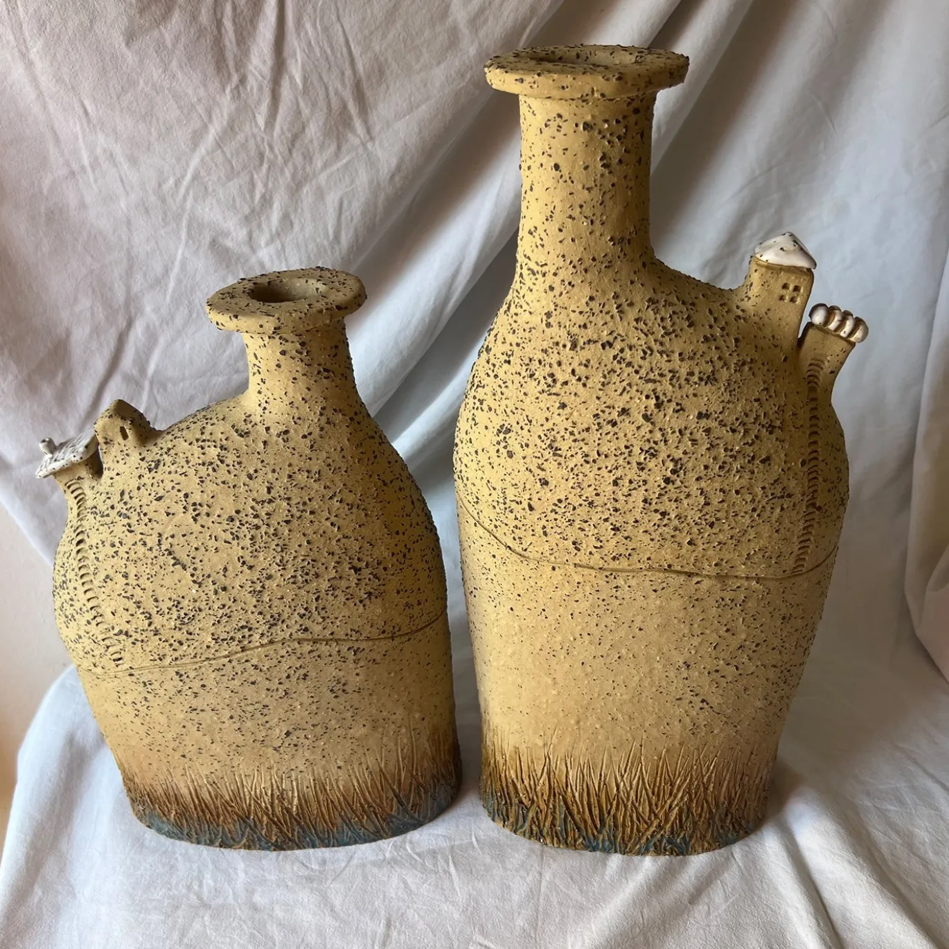 Set di 2 Vasi Origine Irraggiungibile in ceramica della Collezione Micromondo
