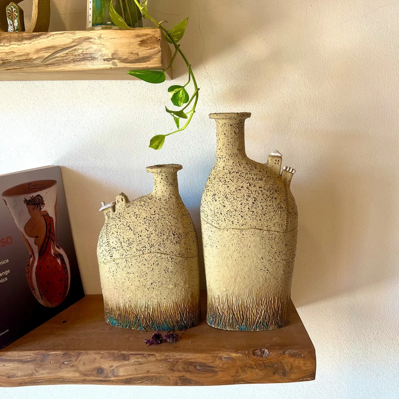 Set di 2 Vasi Origine Irraggiungibile in ceramica della Collezione Micromondo
