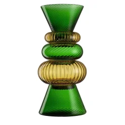 Set di 5 vasi verdi e ambra Issey di Matteo Zorzenoni