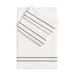 Set lenzuola Horizon in Cotone Satinato Bianco