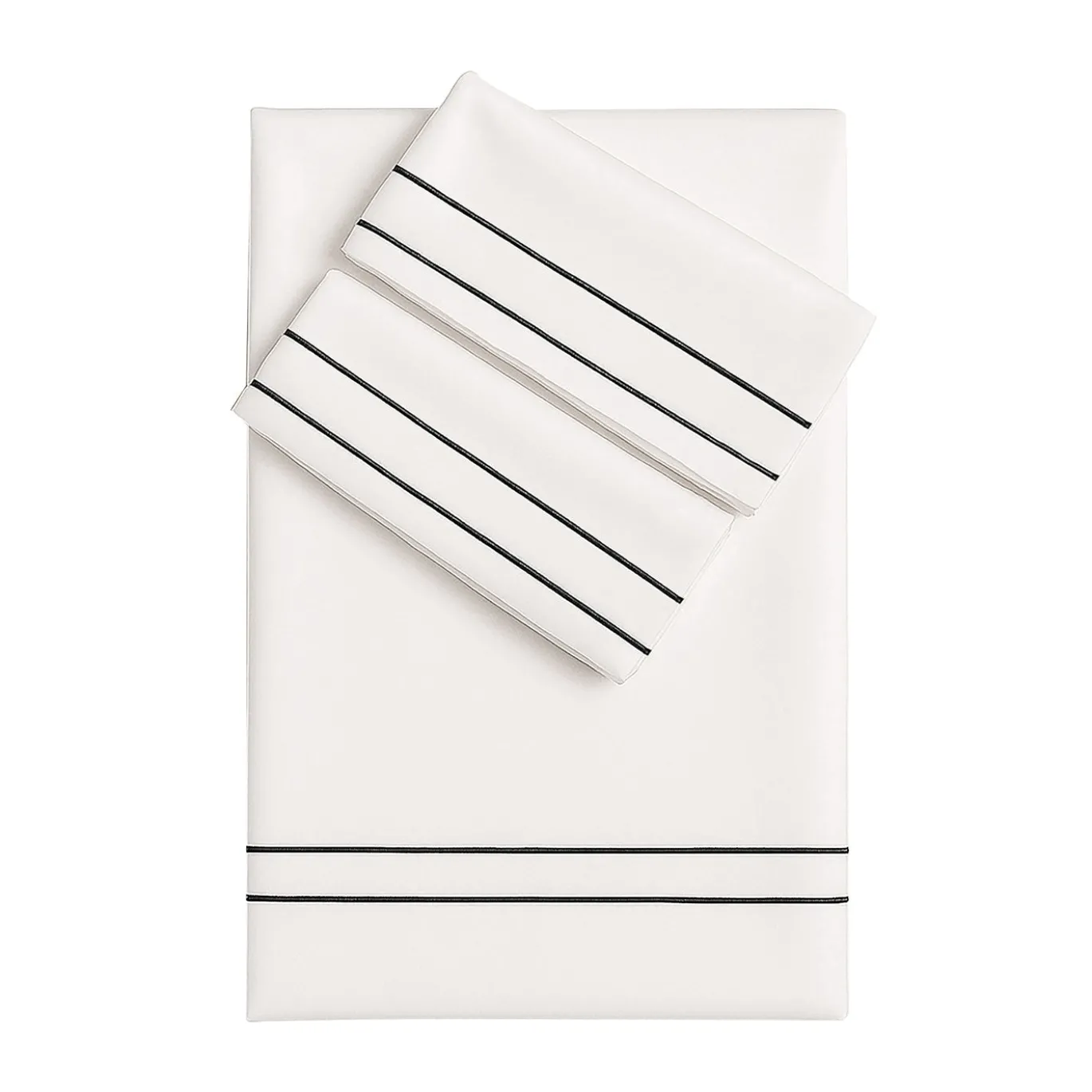 Set lenzuola Horizon in Cotone Satinato Bianco