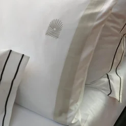 Set lenzuola Horizon in Cotone Satinato Bianco