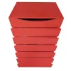 Settimino Rosso in legno di frassino verniciato
