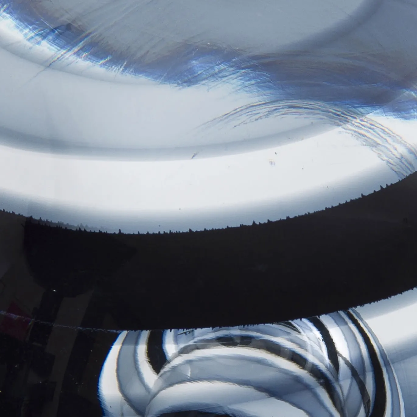 Sfera in Vetro di Murano Nera