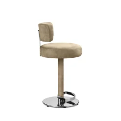 Sgabello Alfred in Pelle Beige #2 di Richard Hutten