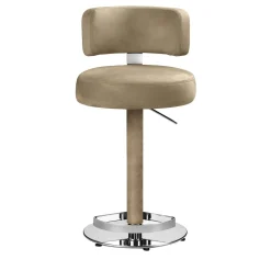 Sgabello Alfred in Pelle Beige #2 di Richard Hutten