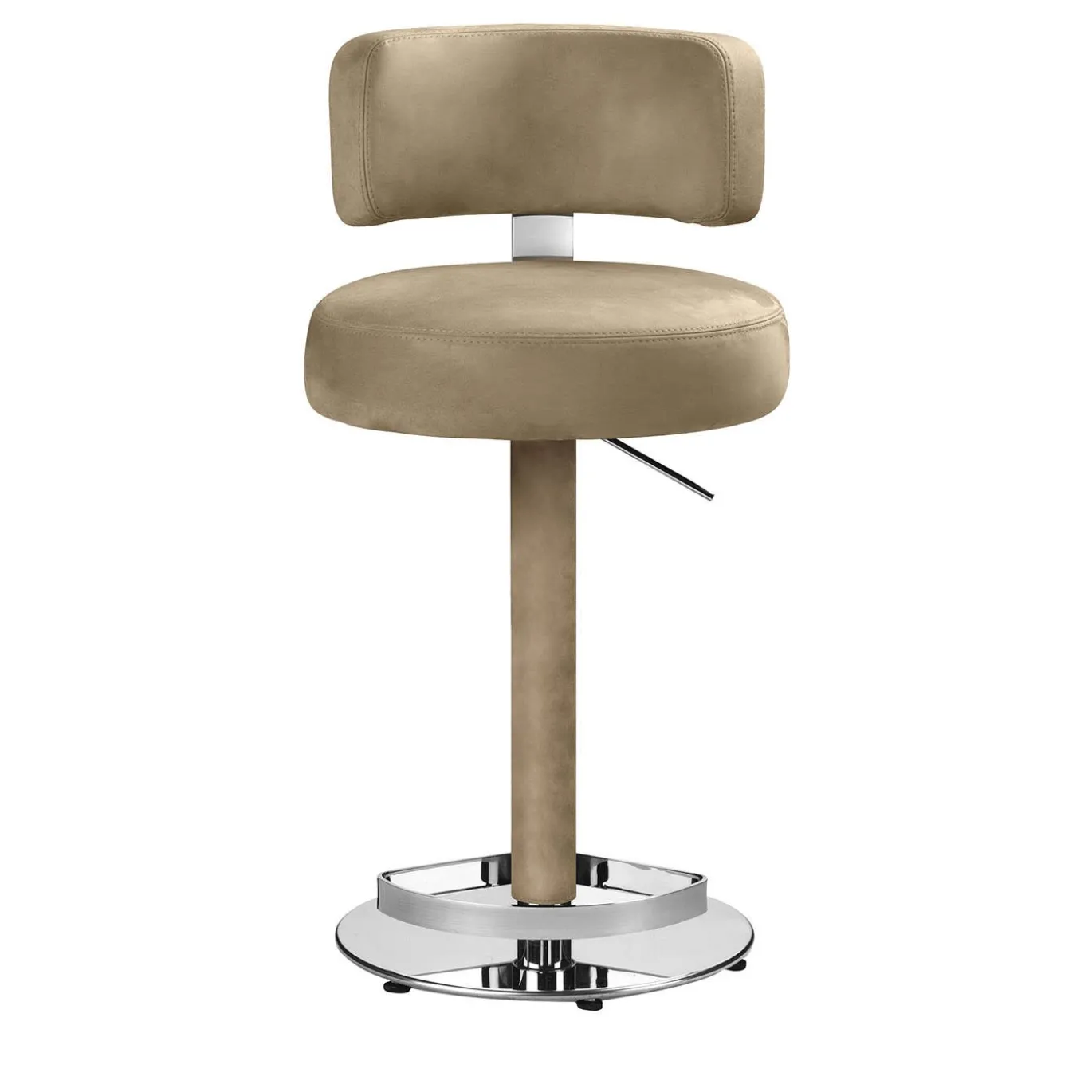 Sgabello Alfred in Pelle Beige #2 di Richard Hutten