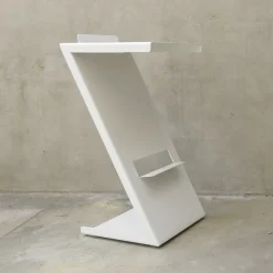 Sgabello Alto in Ferro Bianco ZZ Top