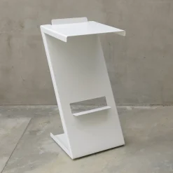 Sgabello Alto in Ferro Bianco ZZ Top
