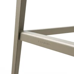 Sgabello Alustool in metallo grigio