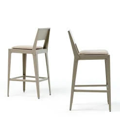 Sgabello Alustool in metallo grigio
