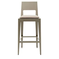 Sgabello Alustool in metallo grigio