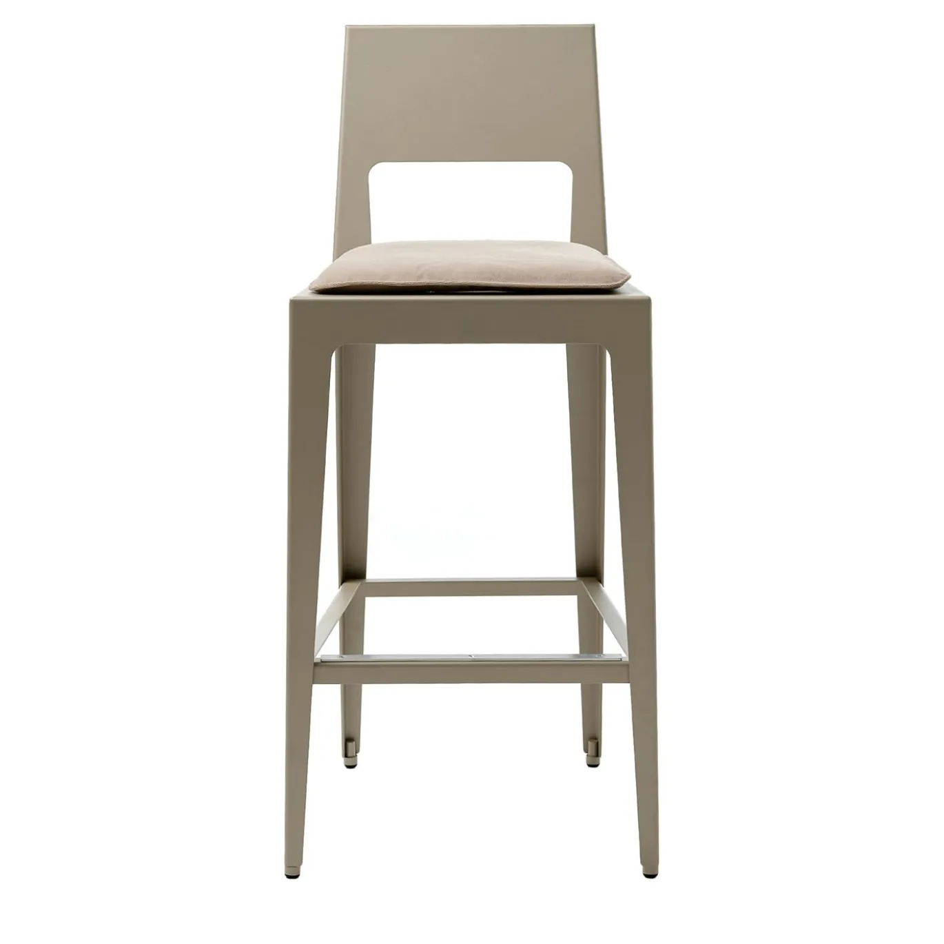 Sgabello Alustool in metallo grigio