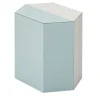 Sgabello Atlas con striscia verticale azzurra
