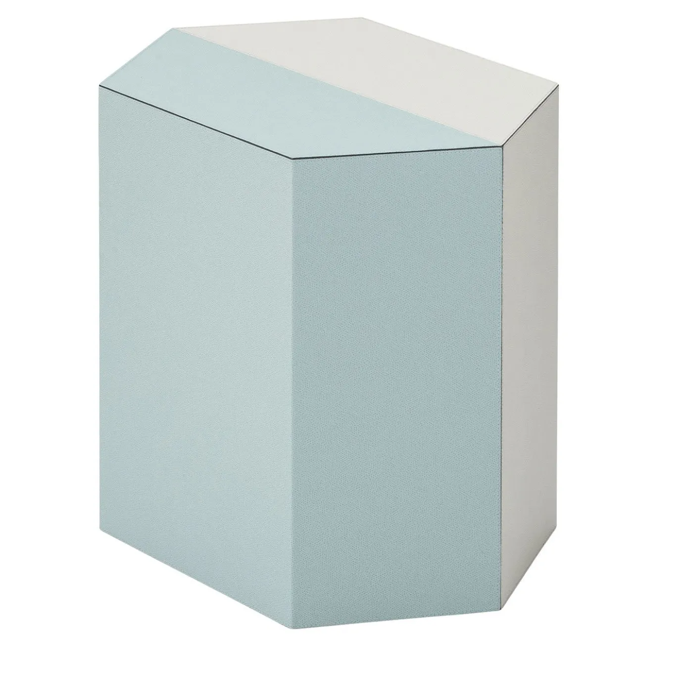 Sgabello Atlas con striscia verticale azzurra