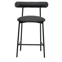 Sgabello basso nero Pampa SG-65 di Studio Pastina
