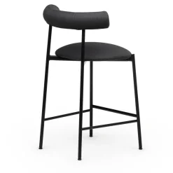 Sgabello basso nero Pampa SG-65 di Studio Pastina