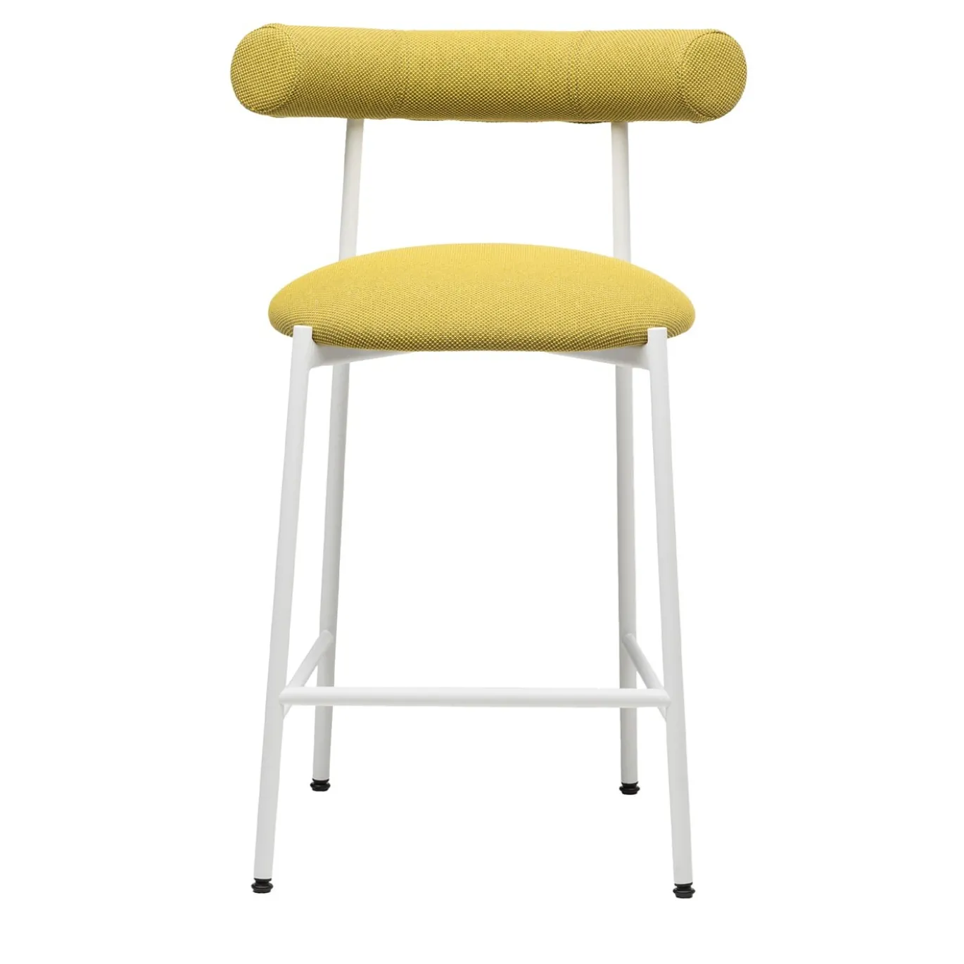 Sgabello basso Pampa SG-65 verde lime e bianco di Studio Pastina