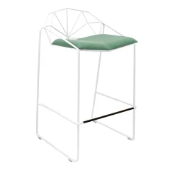 Sgabello Capri Bianco e Verde