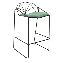 Sgabello Capri Nero e Verde