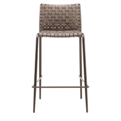Sgabello counter Gazzella Marrone intrecciato