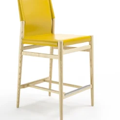 Sgabello da banco Ledermann di Tom Kelley