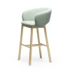 Sgabello da bar Bel Sg-75 verde chiaro di Pablo Regano
