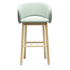 Sgabello da bar Bel Sg-75 verde chiaro di Pablo Regano