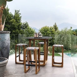 Sgabello da bar grigio Bungalow di Jamie Durie