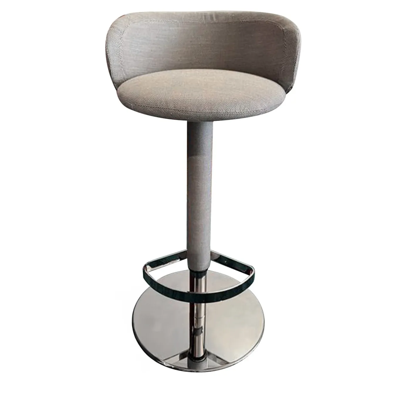 Sgabello da bar in argento Hillary di Richard Hutten