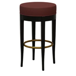 5331 Sgabello da bar nero e bordeaux di Centro Ricerche MAAM