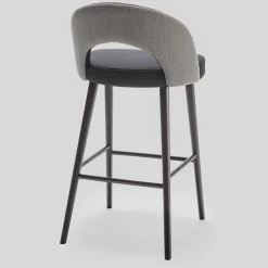 Sgabello da bar Ring 2-Tone Gray di Balutto Associati