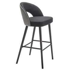Sgabello da bar Ring 2-Tone Gray di Balutto Associati