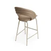 Sgabello da esterno Kylo in pelle beige