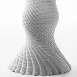 Sgabello e Tavolino Mini Tork Attorcigliato Bianco