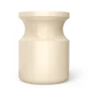 Sgabello Hya A in ceramica smaltata Avorio