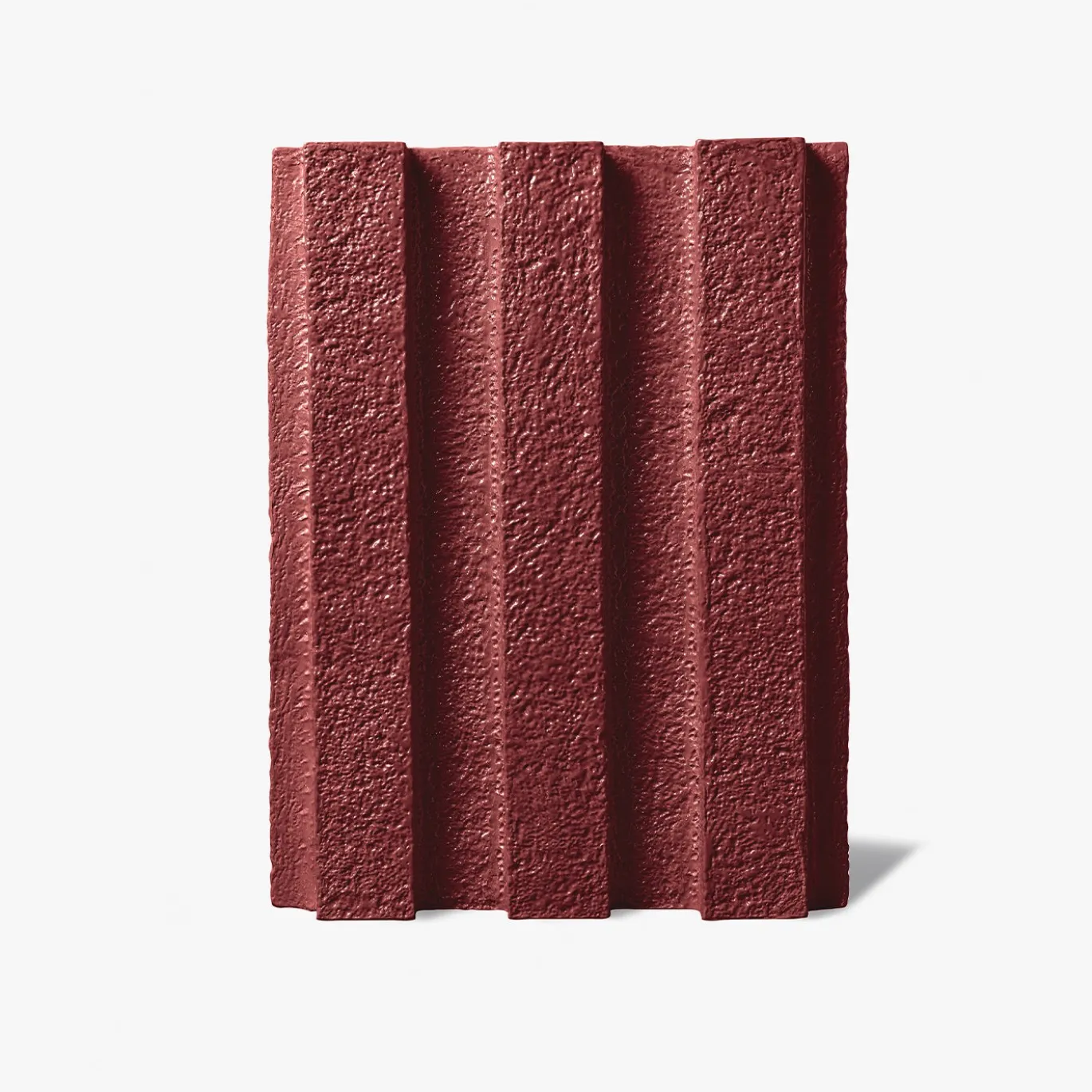 Sgabello in ceramica rossa Merlate di Patricia Urquiola