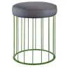 Sgabello in ferro verde Cage Grass
