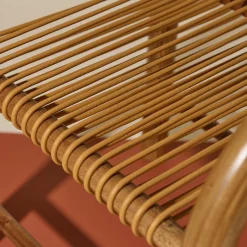 Sgabello in legno multistrato e Cuoio giallo