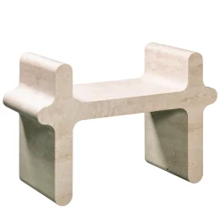Sgabello in travertino Ossicle N. 1