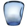 Sgabello Isola in vetro di Murano blu