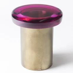 Sgabello Jade in Resina Rosa R09