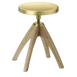 Sgabello Leporello Junior con gambe in rovere chiaro di Paolo Rizzatto