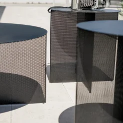 Sgabello Nero Rotondo Sezioni